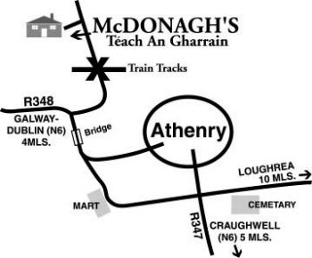 An Teach Gharrain Country B&B, 
Ballygarraun South, 
Athenry, 
Galway,
Ireland