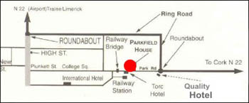 Parkfield House B&B, 
Park Road, 
Killarney, 
Co. Kerry,
Ireland